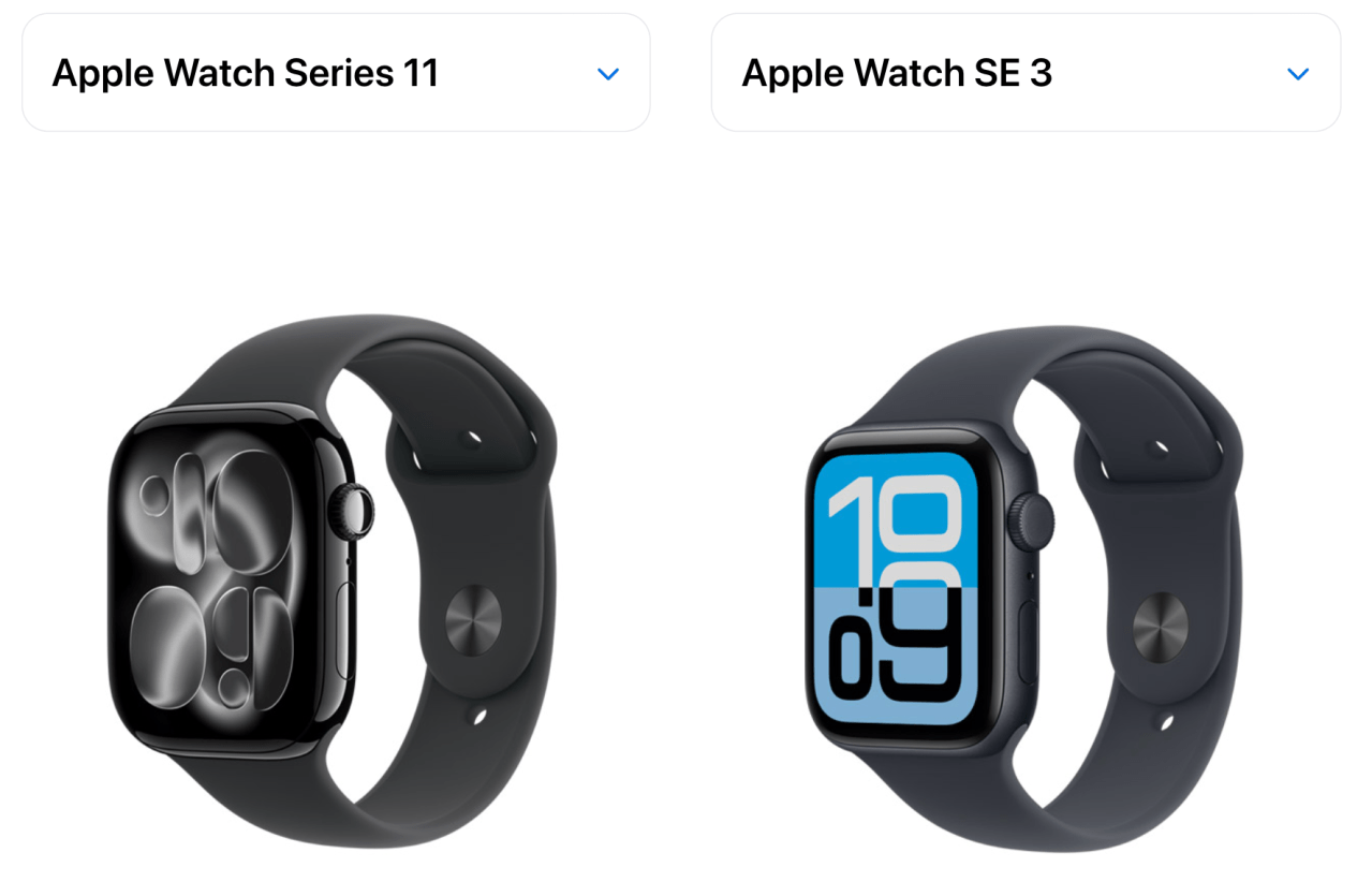 شباهت های اپل واچ سری 11 و اپل واچ SE 3 - Similarities between the Apple Watch Series 11 and Apple Watch SE 3